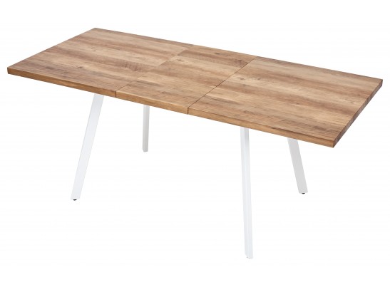 OLD Стол BRICK-2 120 Дуб #31014K/ БЕЛЫЙ каркас в Каменске-Уральском