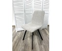 Стул ELVIS WZ2042-19 галечный серый фактурный велюр/ черный каркас в Каменске-Уральском
