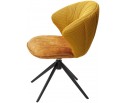 Стул ASTRA 360 град. поворот Желтый Sonic 68 ткань / 7525-132 велюр / черный каркас, ®DISAUR