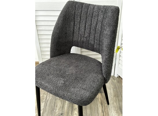 Стул LONDON UF998-16 темно-серый, букле / черный каркас / Товарный знак DISAUR в Каменске-Уральском