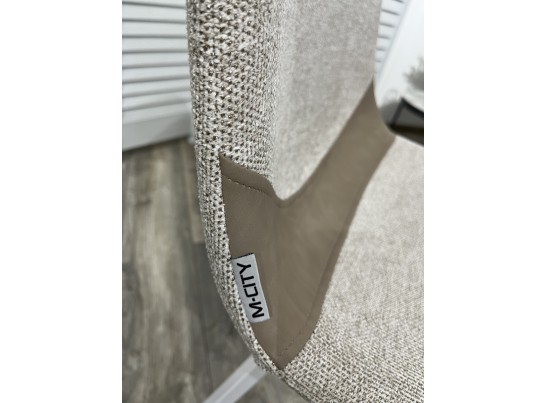 Стул ELLEN WZ2042-02 светло-бежевый фактурный велюр / RU-09 серо-бежевый / белый каркас в Каменске-Уральском