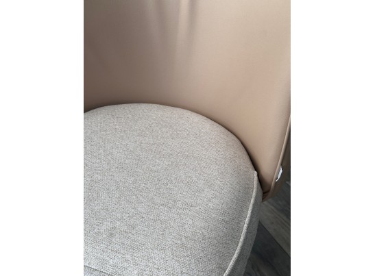 Стул МОНЕ цвет Айвори ROVENA IVORI ткань / ORAKUL 130 экокожа / Черный каркас в Каменске-Уральском