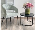 Стул SNUG 3018-04 мятный, шенилл / черный каркас, ®DISAUR в Каменске-Уральском
