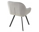 Стул GALE 360 град. поворот. BLUVEL-03 LIGHT GREY, велюр/ черный каркас, в Каменске-Уральском
