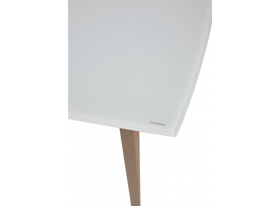 Стол ELIOT 140 Super white glass+Wood в Каменске-Уральском
