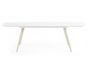 Стол ELIOT 140 Super white glass+Wood в Каменске-Уральском