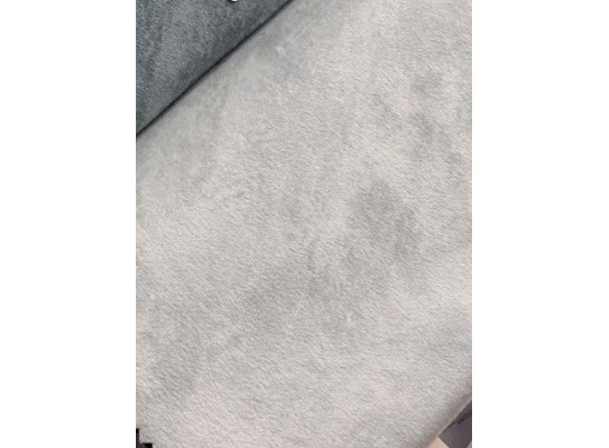 Стул ТУРИН FIESTA Светло-серый , велюр "антипальчиковый"/ белый каркас в Каменске-Уральском