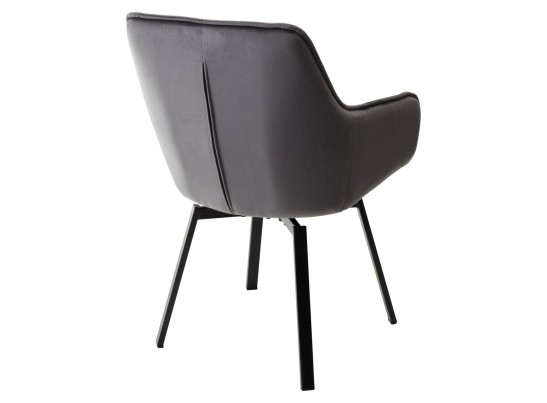 Стул MAVERICK 360 град. поворот. BLUVEL-14 GREY/ черный каркас, в Каменске-Уральском