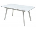 Стол ARUBA 160 GREY-WHITE/ WHITE глазурованное стекло в Каменске-Уральском