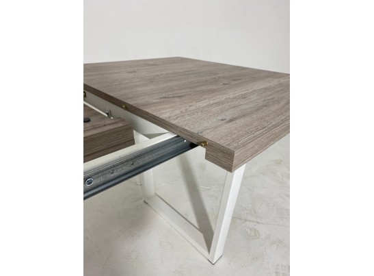 Стол ЛОФТ 138 Дуб Анкона/ Белый в Каменске-Уральском