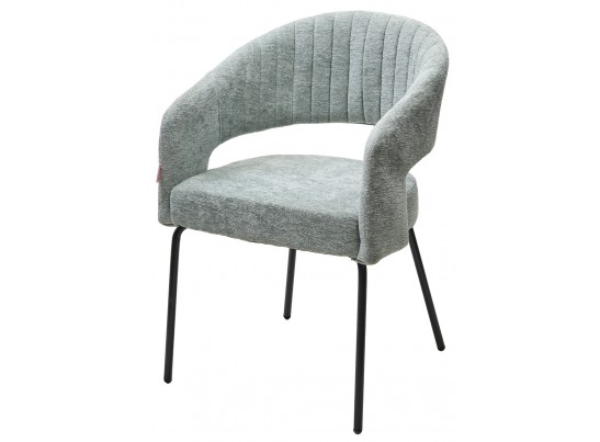 Стул SNUG 3018-04 мятный, шенилл / черный каркас, ®DISAUR в Каменске-Уральском