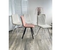 Стул ELVIS WZ2042-10 пепел розы фактурный велюр / черный каркас в Каменске-Уральском