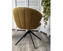 Стул ASTRA 360 град. поворот Желтый Sonic 68 ткань / 7525-132 велюр / черный каркас, ®DISAUR