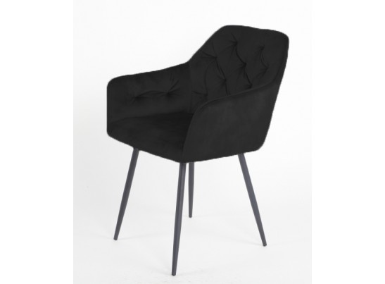 Стул PERU BLUVEL-19 BLACK, велюр M-City в Каменске-Уральском