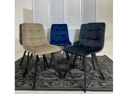 Стул CHILLI SQUARE BLUVEL-38 LATTE, велюр в Каменске-Уральском