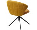 Стул ASTRA 360 град. поворот Желтый Sonic 68 ткань / 7525-132 велюр / черный каркас, ®DISAUR