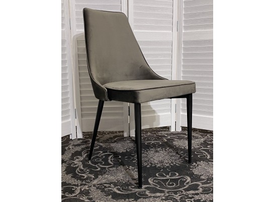 Стул NEPAL-P ГРАФИТ #14, велюр/ черный каркас в Каменске-Уральском