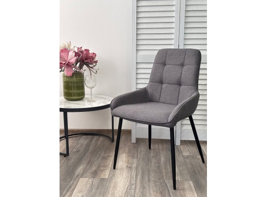 Стул CARACAS Barrel-97 Антрацит, ткань / черный каркас Товарный знак DISAUR в Каменске-Уральском