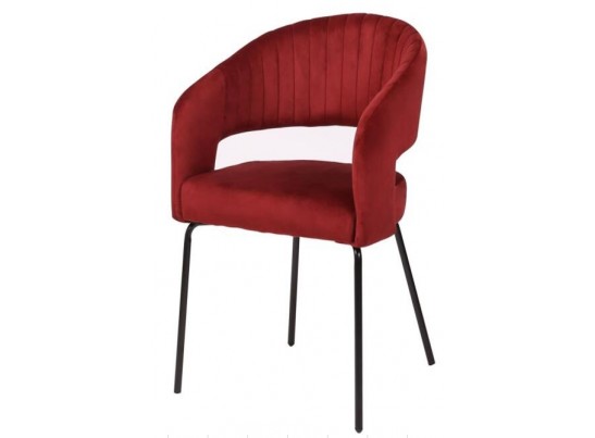 Стул SNUG WZ2042-01 молочный фактурный велюр/ черный каркас, в Каменске-Уральском