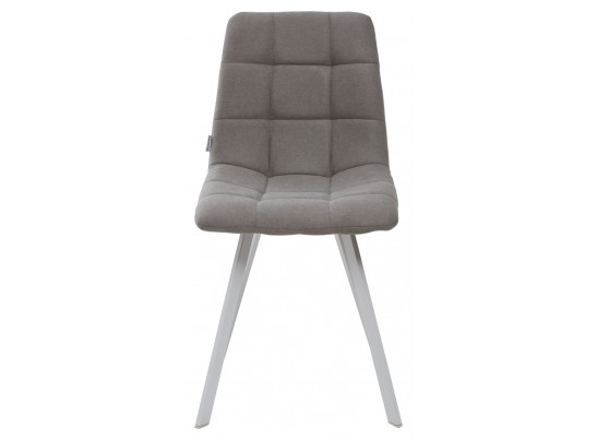 Стул CHILLI SQUARE UF860-08B серый, ткань / белый каркас в Каменске-Уральском