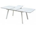 Стол ARUBA 160 GREY-WHITE/ WHITE глазурованное стекло в Каменске-Уральском