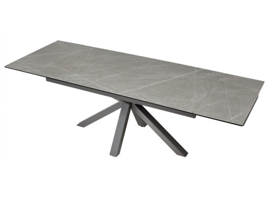 Стол ALTO 160 KL-136 Серый мрамор матовый, итальянская керамика/ GREY1 каркас в Каменске-Уральском
