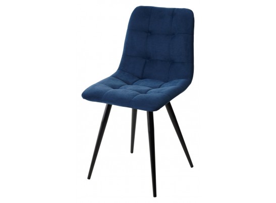 Стул CHILLI-Q синий #29, велюр / черный каркас, 4 шт/ 1 к, в Каменске-Уральском