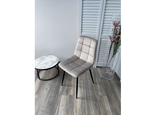 Стул CHILLI G062-37 серый шелк, велюр / черный каркас в Каменске-Уральском