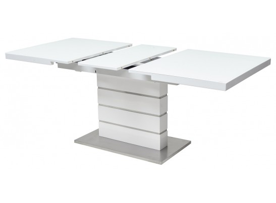 Стол QUADRO 140 WHITE GLASS белый глянец в Каменске-Уральском