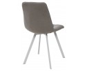 Стул CHILLI SQUARE UF860-08B серый, ткань / белый каркас в Каменске-Уральском
