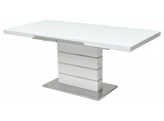 Стол QUADRO 140 WHITE GLASS белый глянец в Каменске-Уральском