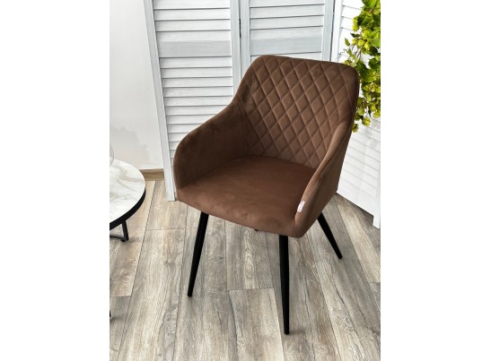 Стул BRANDY 505-11 Кофе, велюр "беспальчиковый" / черный каркас, в Каменске-Уральском