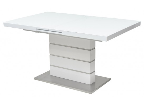 Стол QUADRO 140 WHITE GLASS белый глянец в Каменске-Уральском