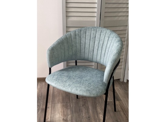 Стул ГЕММА, цвет RAIN 7 breeze, велюр / черный каркас в Каменске-Уральском