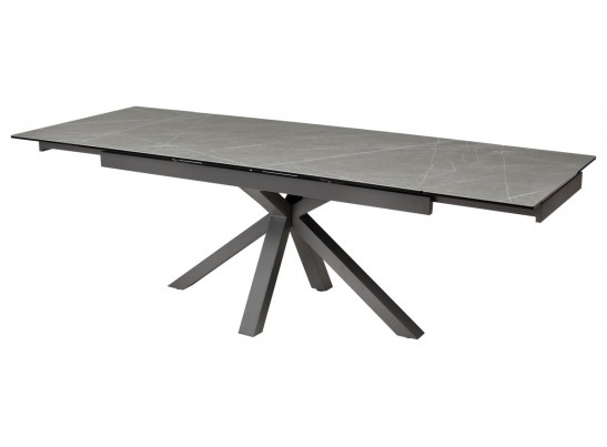 Стол ALTO 160 KL-136 Серый мрамор матовый, итальянская керамика/ GREY1 каркас в Каменске-Уральском