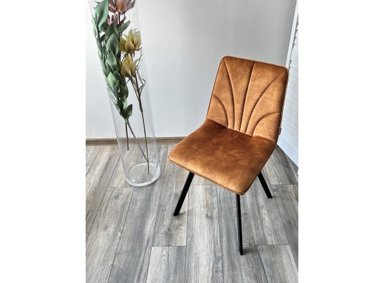 Стул ARFA VT5001-4 античный медный, велюр без "пальчикового" эффекта/ черный каркас в Каменске-Уральском