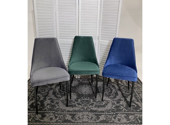 Стул NEPAL-P ЗЕЛЕНЫЙ #19, велюр/ черный каркас в Каменске-Уральском