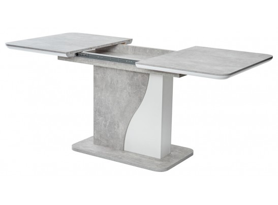 Стол SIRIUS 120 Бетон/ Белый в Каменске-Уральском