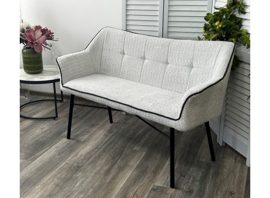 Скамья BERGAMO UF998-14 светло-серый, букле / UF998-16 темно-серый / Товарный знак DISAUR в Каменске-Уральском