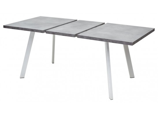 Стол BRICK M 140 Бетон Портленд/ Белый в Каменске-Уральском
