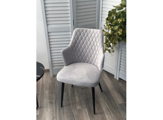 Стул HERMAN 360 град. BM-4 СВЕТЛО-СЕРЫЙ, велюр / черный каркас в Каменске-Уральском