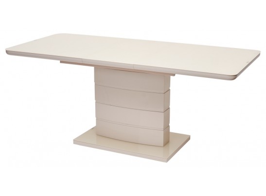 Стол ALTA 120 BEIGE / супер бежевое глянцевое стекло в Каменске-Уральском