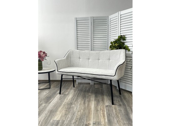 Скамья BERGAMO UF998-14 светло-серый, букле / UF998-16 темно-серый / Товарный знак DISAUR в Каменске-Уральском