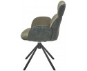 Стул VARDY 360 град.поворот. Brego-77 Зеленый, ткань/ 7525-156 Зеленый, велюр/Черный, ®DISAUR