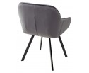 Стул GALE 360 град. поворот. BLUVEL-14 GREY, велюр/ черный каркас, в Каменске-Уральском