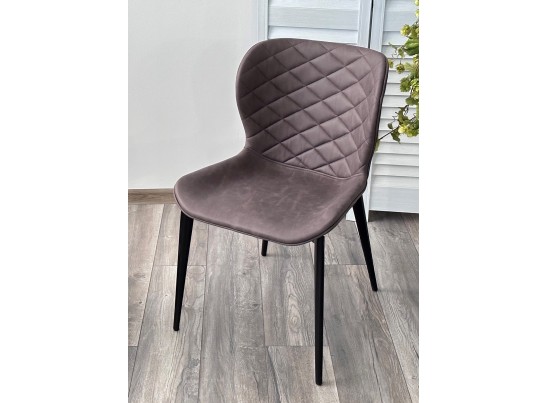 Стул КЛОД, цвет Kiprus-04 Коричневый, искусственная замша / черный каркас в Каменске-Уральском