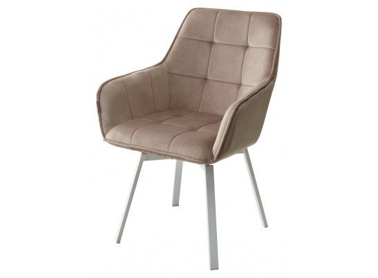 Стул MAVERICK 360 град. поворот. BLUVEL-40 BEIGE/ белый каркас, в Каменске-Уральском
