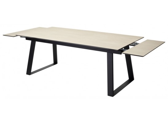 Стол Франк 200 Дуб коричневый, керамика / черный каркас в Каменске-Уральском