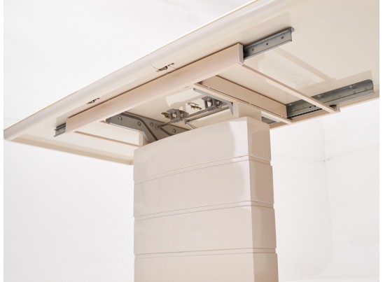 Стол ALTA 120 BEIGE / супер бежевое глянцевое стекло в Каменске-Уральском