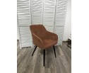 Стул BRANDY WZ2042-08 бронзовый фактурный велюр/ черный каркас в Каменске-Уральском
